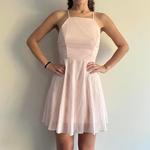 Lulus Dresses & Skirts - Light pink dress blush LULUS